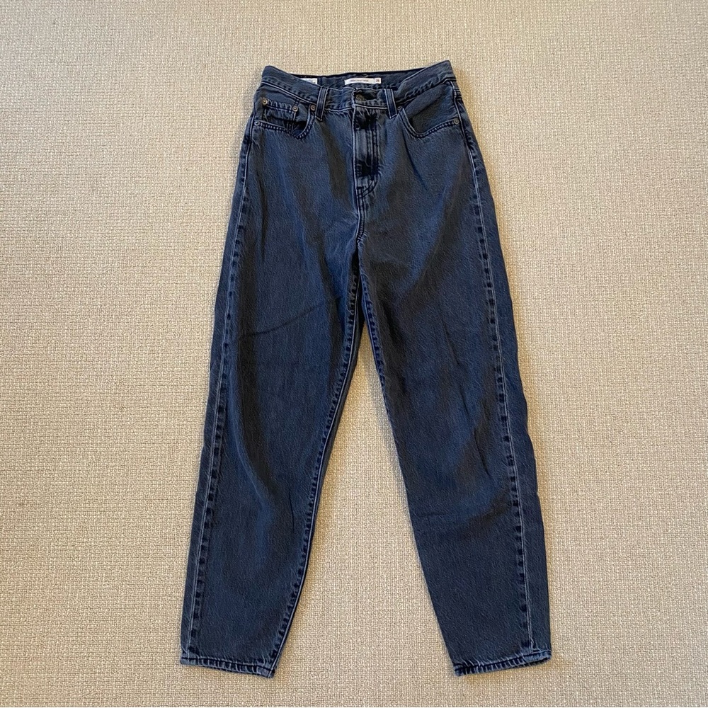 High Loose Taper Washed Black Levi’s Premium Jeans Women’s 26